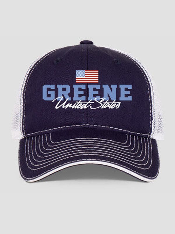 American Flag : Embroidered Trucker Hats