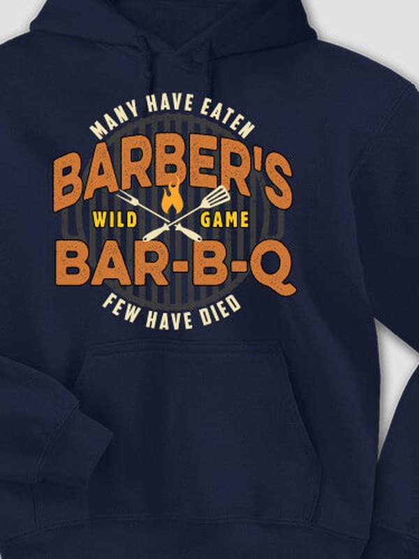 Wild Game Few Have Died BBQ : Printed Hoodies product image 4