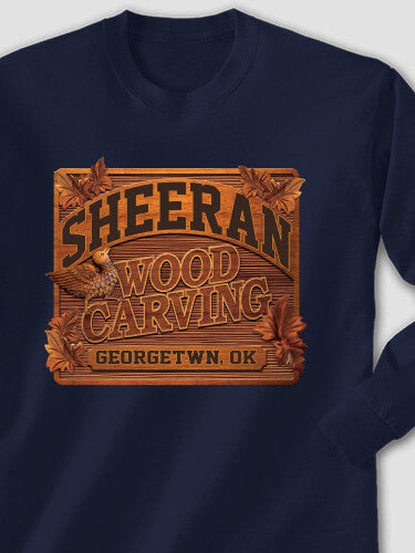 Wood Carving : Printed Long Sleeves