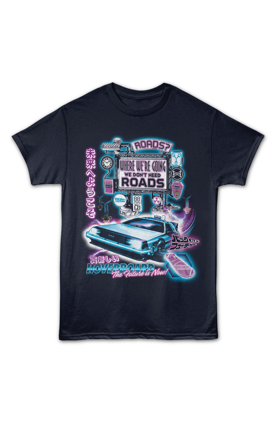 Neon Poster Back To The Future T-Shirt