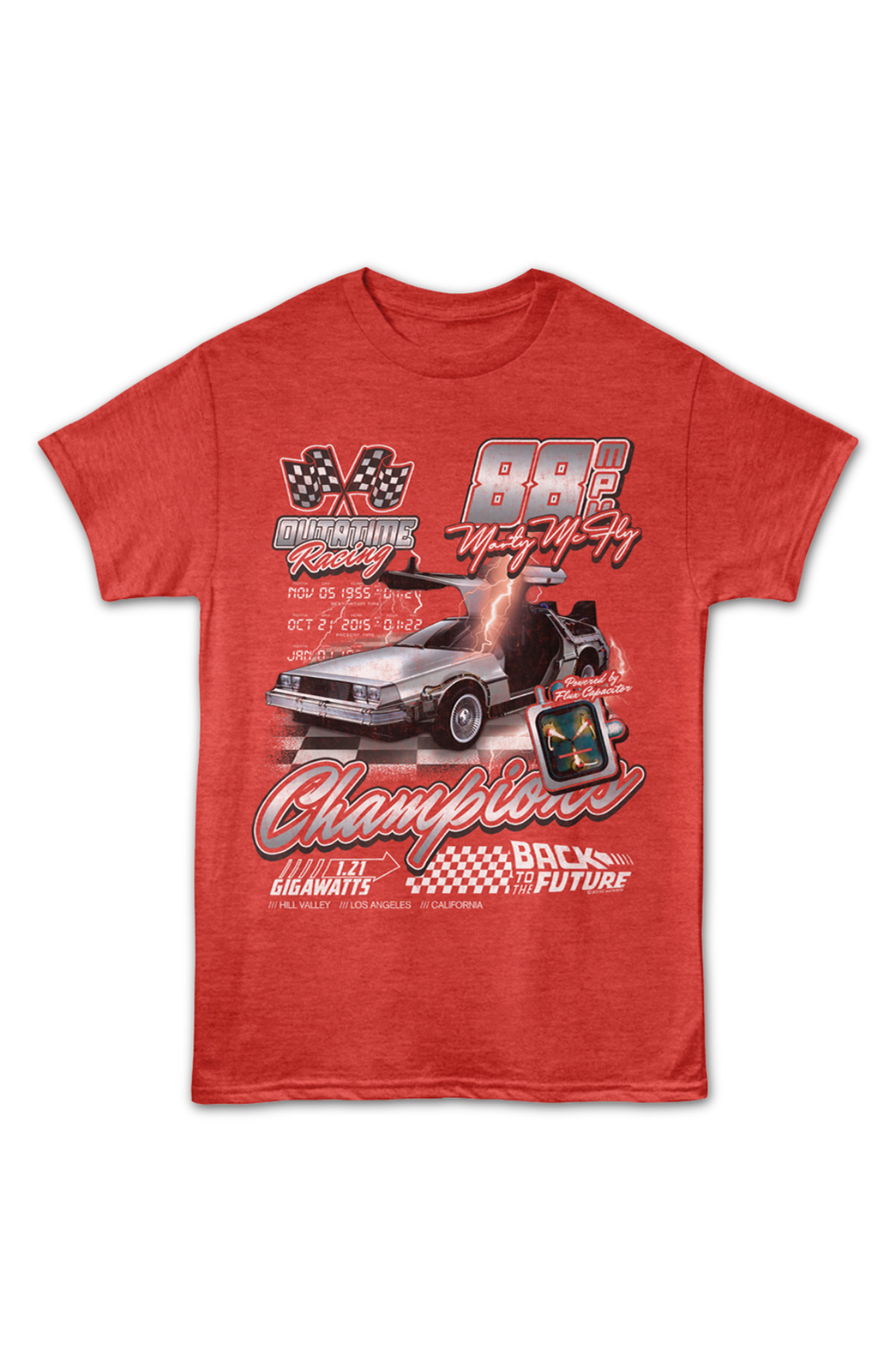 OUTATIME Racing Back To The Future T-Shirt product image 2