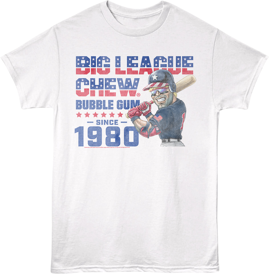 Patriotic Bubble Gum Since 1980 Big League Chew T-Shirt product image 1