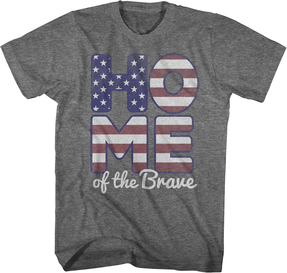 Patriotic Home of the Brave T-Shirt product image 1
