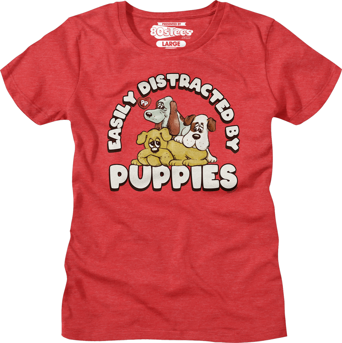 Womens Easily Distracted By Puppies Pound Shirt product image 3