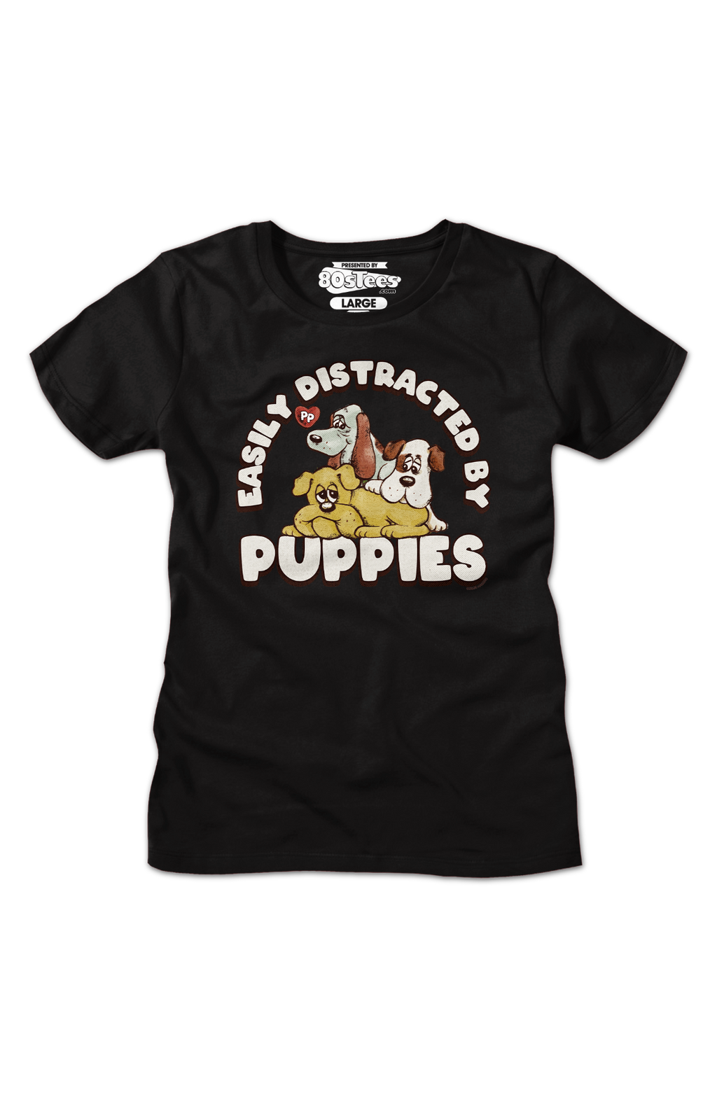 Womens Easily Distracted By Puppies Pound Shirt product image 2