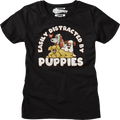 Womens Easily Distracted By Puppies Pound Shirt product image 1