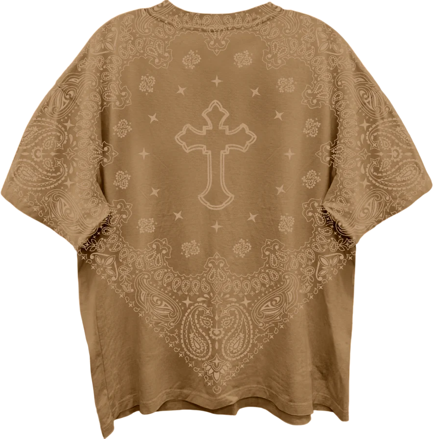 Front & Back Praying Hands Tupac Shakur Oversized T-Shirt product image 3