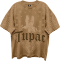 Front & Back Praying Hands Tupac Shakur Oversized T-Shirt product image 1