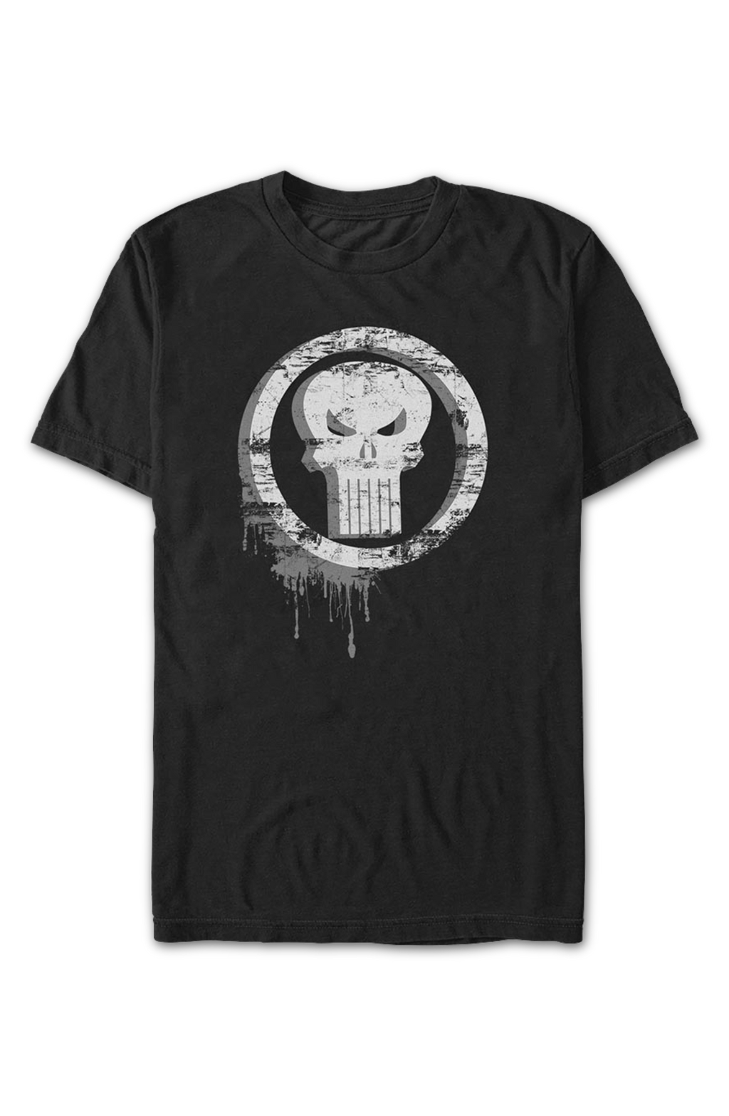 Punisher Skull Graffiti Marvel Comics T-Shirt product image 2