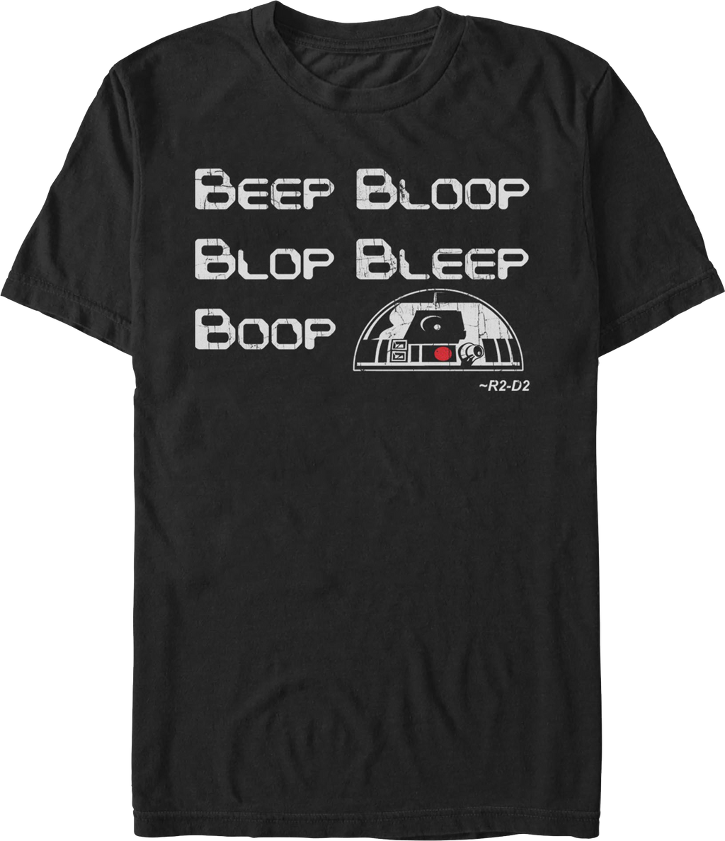 R2-D2 Beep Bloop Blop Bleep Boop Star Wars T-Shirt product image 1