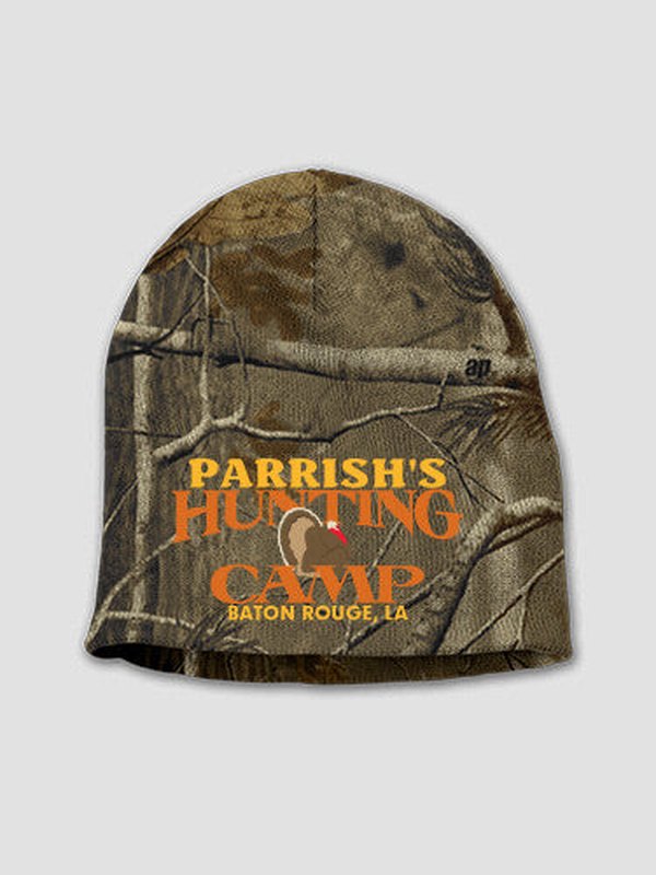 Turkey Hunting Camp : Embroidered Beanies