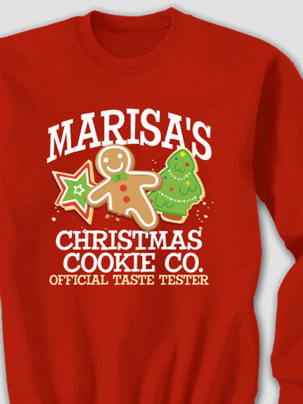 Christmas Cookie Tester : Printed Sweatshirts product image 1