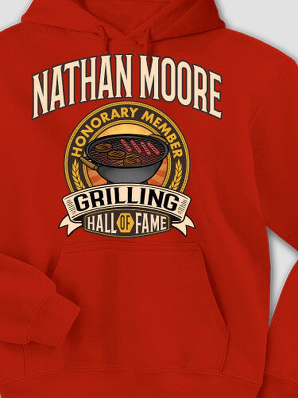 Grilling Hall Of Fame : Printed Hoodies product image 4