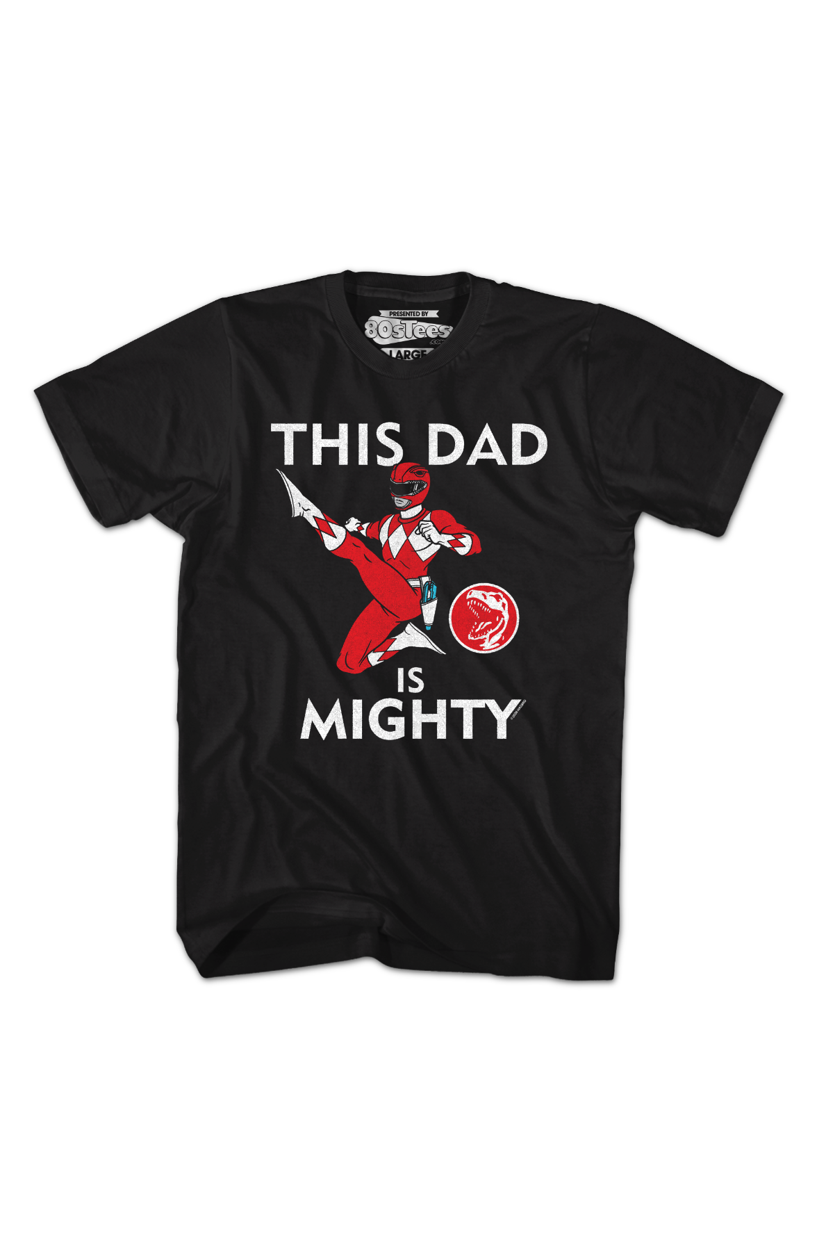 Red Ranger This Dad Mighty Morphin Power Rangers T-Shirt product image 2