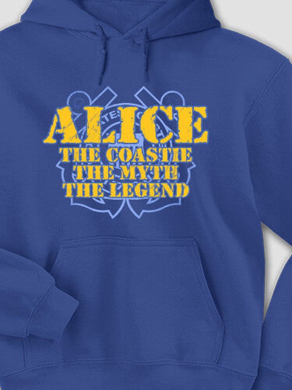 Coast Guard Myth Legend : Printed Hoodies product image 1