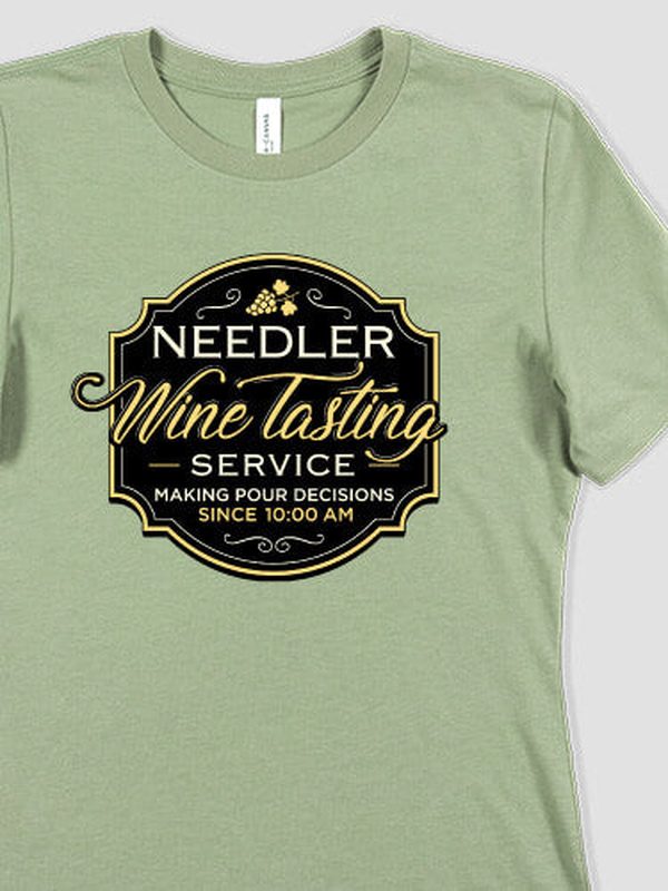 Classic Wine Tasting Services : Premium Printed T-Shirts