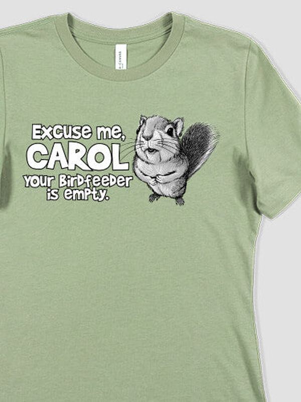 Excuse Me Squirrel : Premium Printed T-Shirts