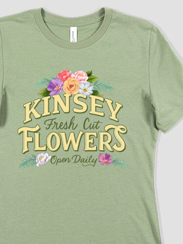 Fresh Cut Flowers : Premium Printed T-Shirts