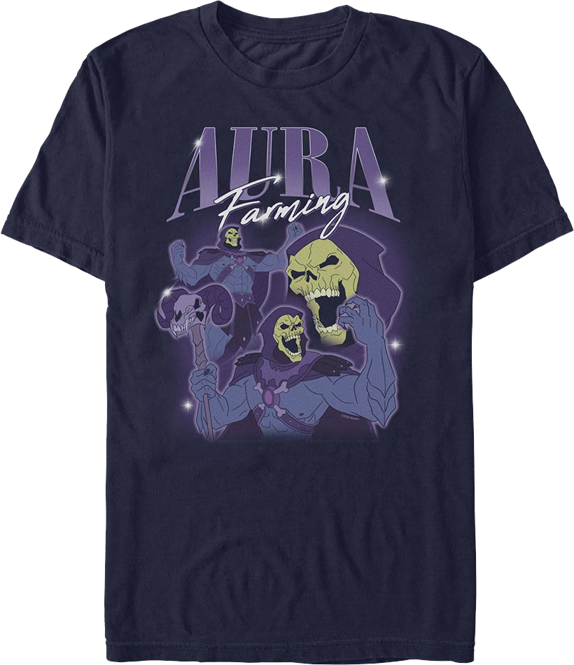 Skeletor Aura Farming Masters Of The Universe T-Shirt product image 1