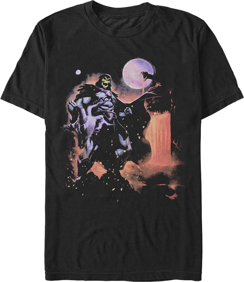 Skeletor Full Moon Poster Masters Of The Universe T-Shirt