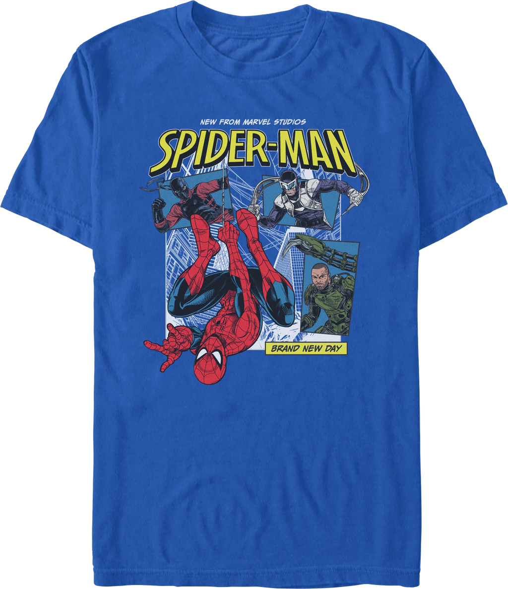Spider-Man: Brand New Day Collage Marvel Comics T-Shirt product image 1