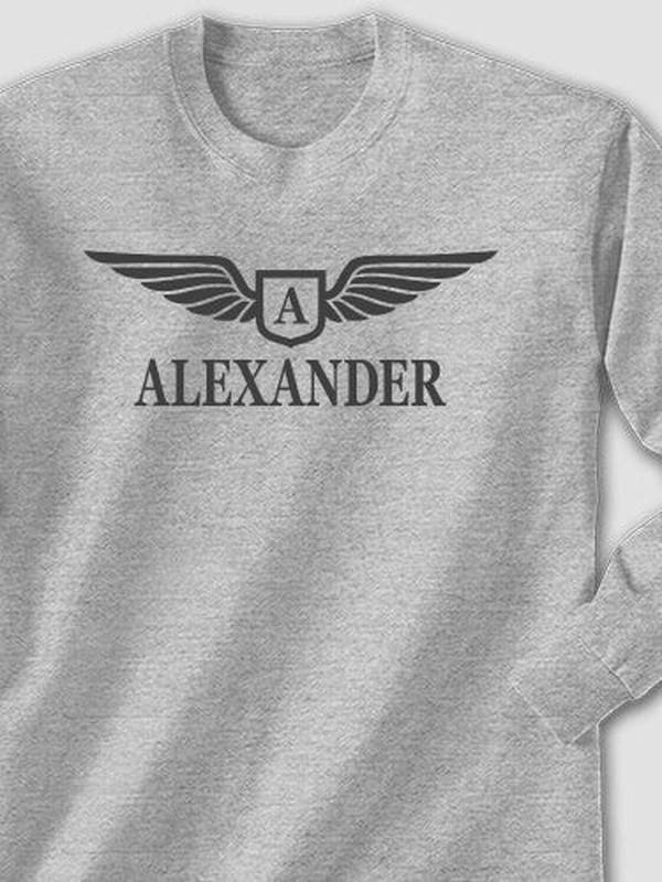 Aviation Monogram : Printed Long Sleeves