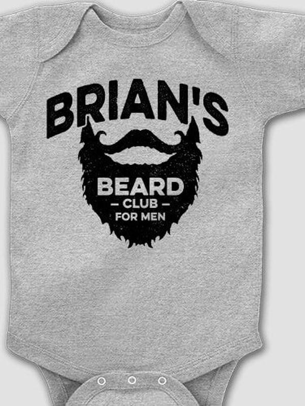 Beard Club : Printed Baby Bodysuits
