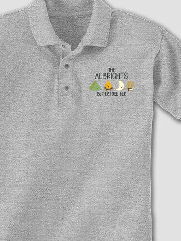 Better Together Camping : Embroidered Polo Shirts product image 2