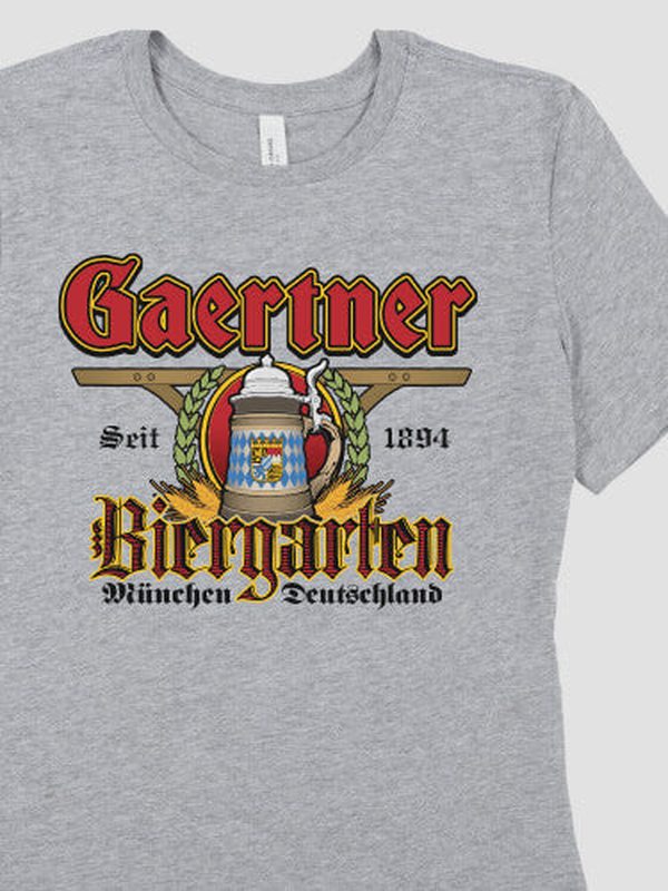 Biergarten : Premium Printed T-Shirts