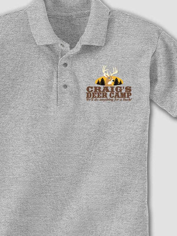 Deer Camp : Embroidered Polo Shirts product image 3