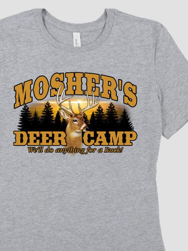 Deer Camp : Premium Printed T-Shirts