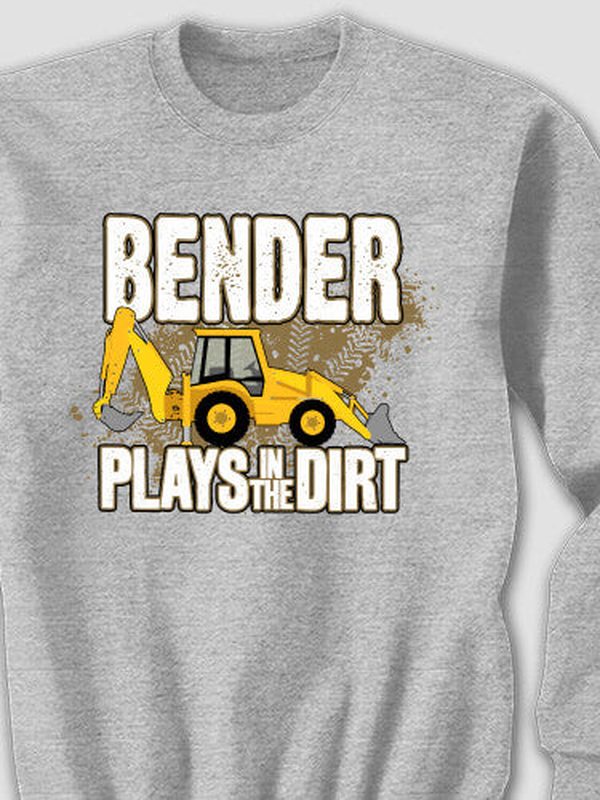 Dirt Shirt - Backhoe : Printed Sweatshirts product image 2