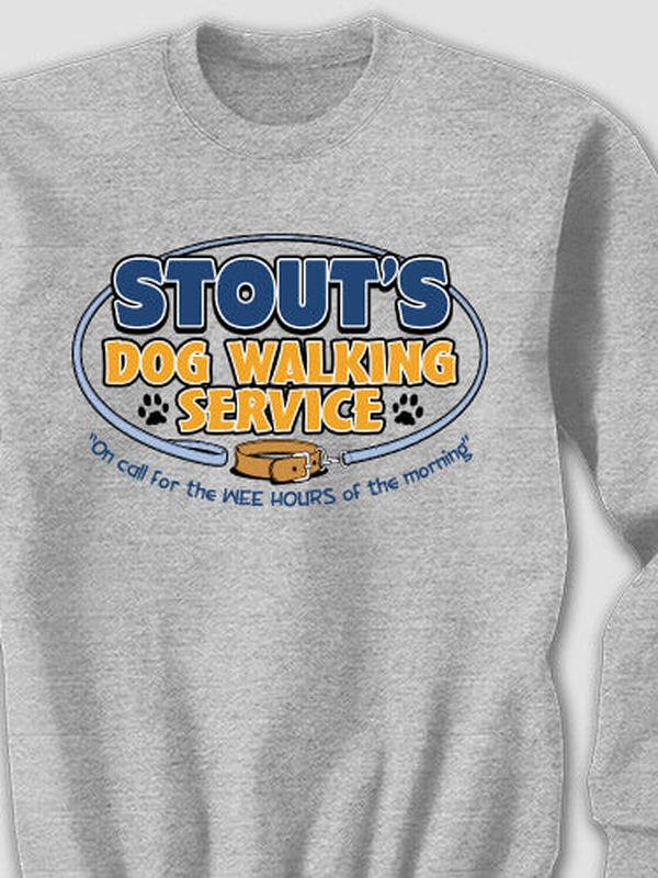 Dog Walking Service : Printed Sweatshirts product image 1