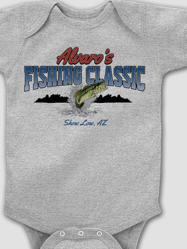 Fishing Classic : Printed Baby Bodysuits