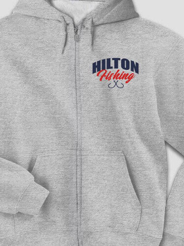 Fishing : Embroidered Zip Hoodies