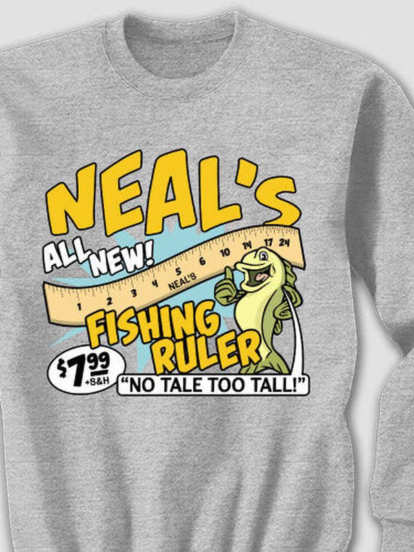 Fishing Ruler : Printed Sweatshirts product image 2