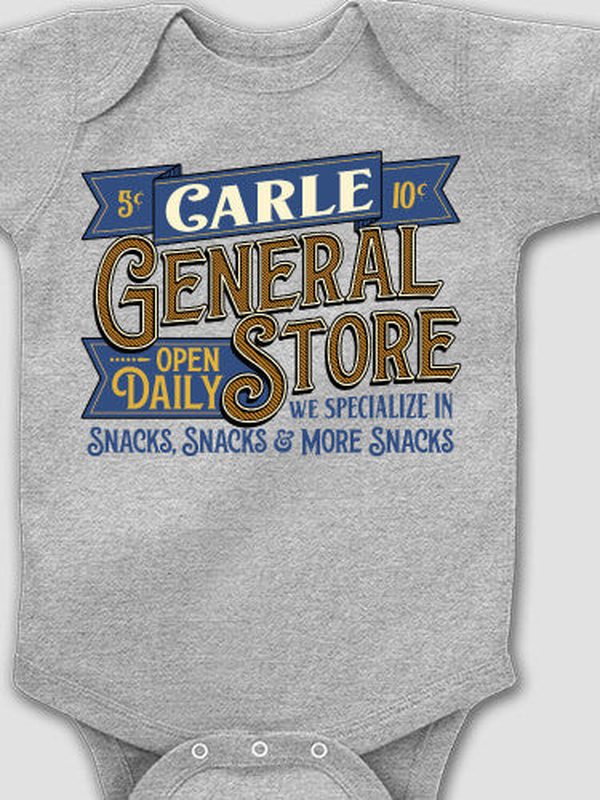 General Store : Printed Baby Bodysuits