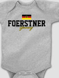 German Flag : Printed Baby Bodysuits