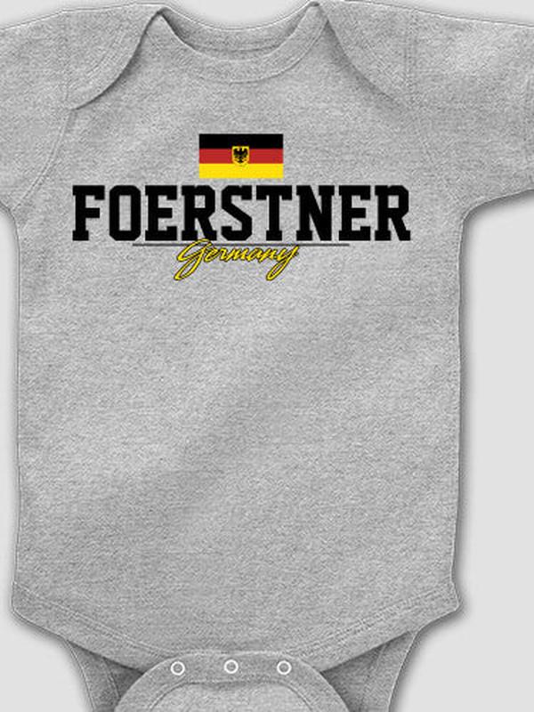 German Flag : Printed Baby Bodysuits