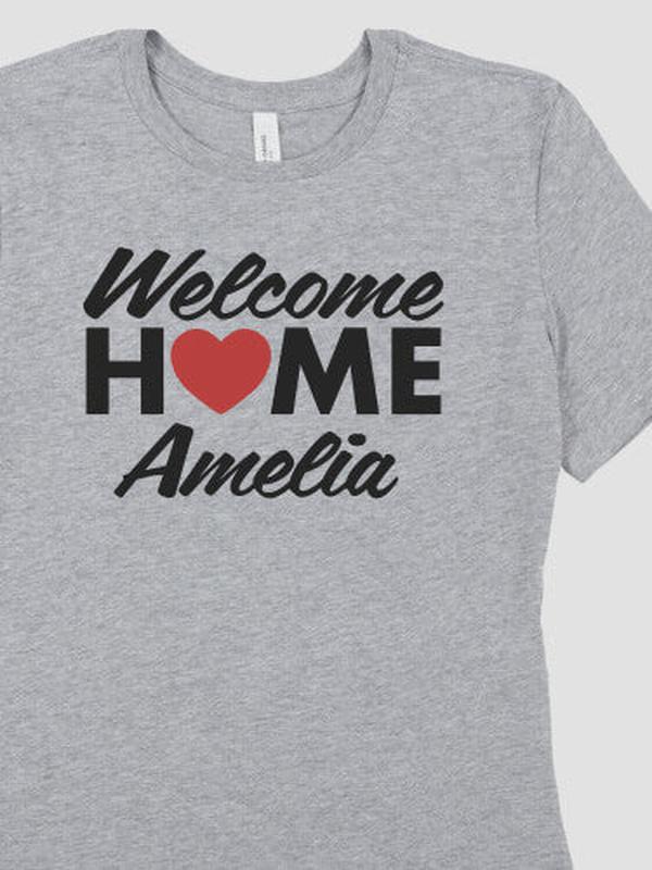 Welcome Home Heart : Premium Printed T-Shirts