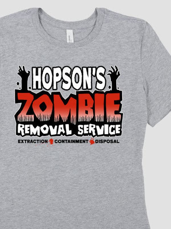 Zombie Removal Service : Premium Printed T-Shirts