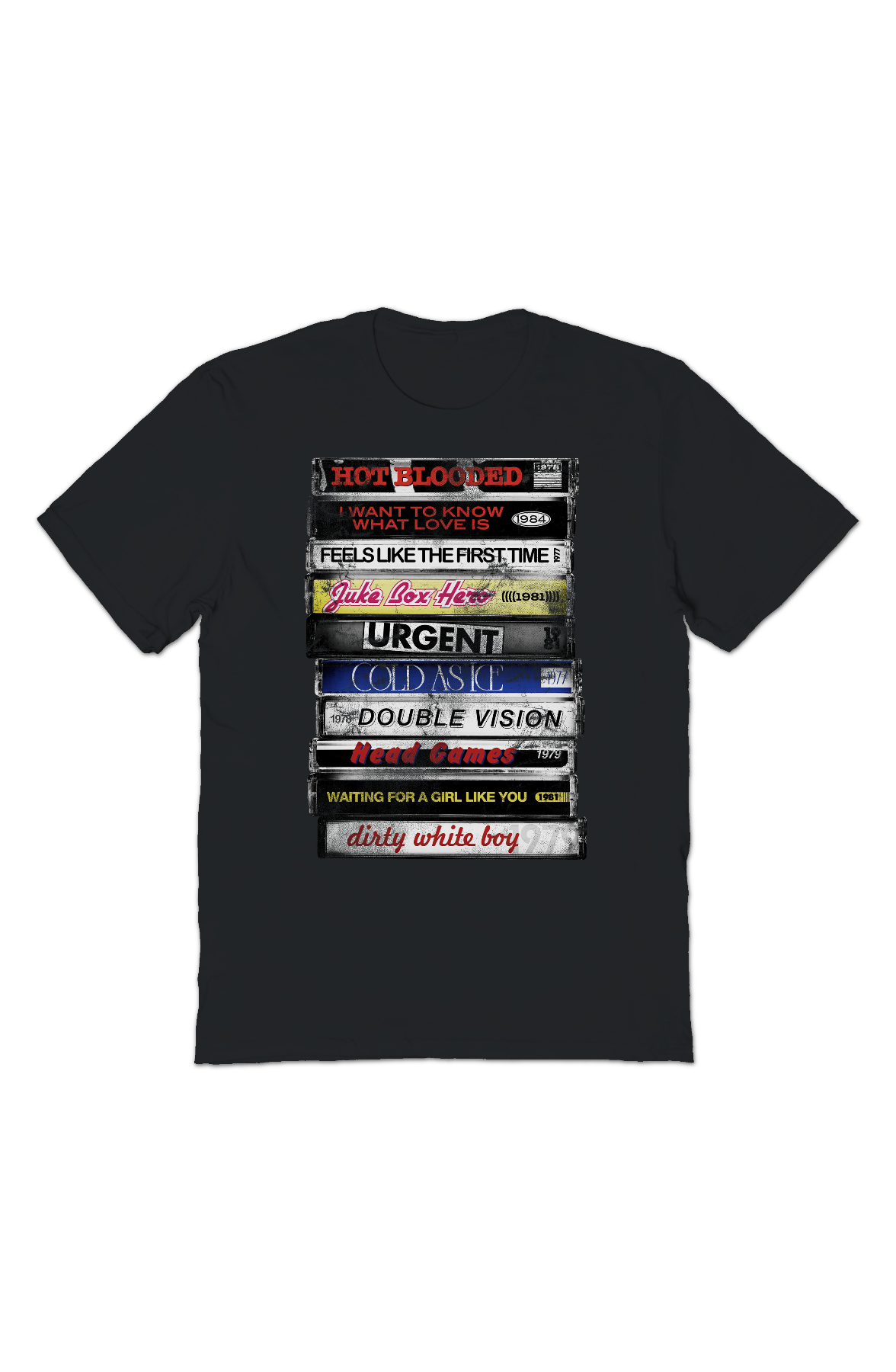 Stacked Cassette Singles Foreigner T-Shirt product image 2