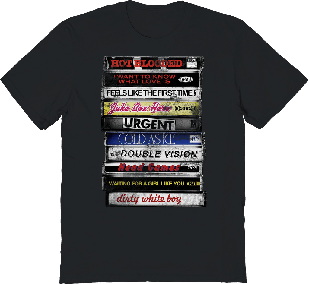 Stacked Cassette Singles Foreigner T-Shirt product image 1
