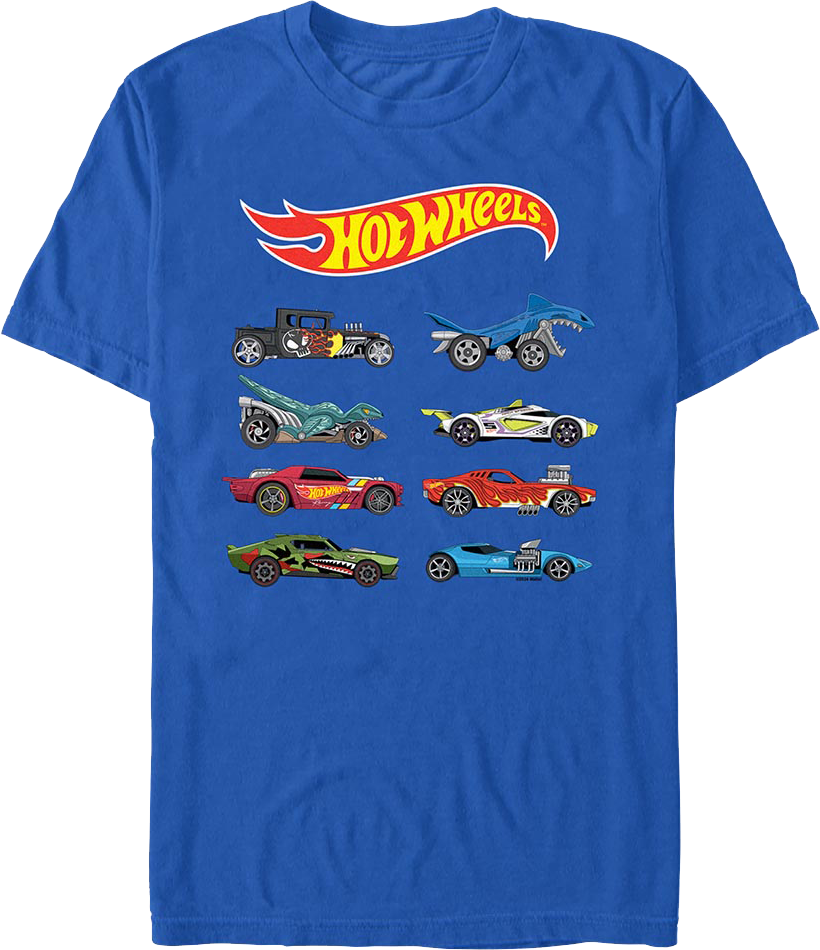 Stacked Classic Cars Hot Wheels T-Shirt product image 1