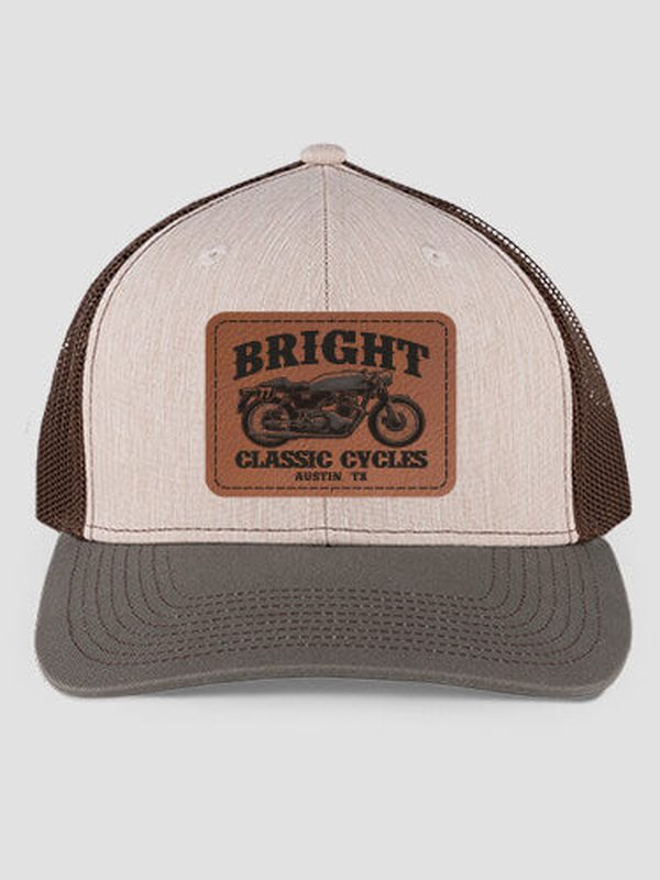 Classic Cycles : Structured Trucker Hats with Patch