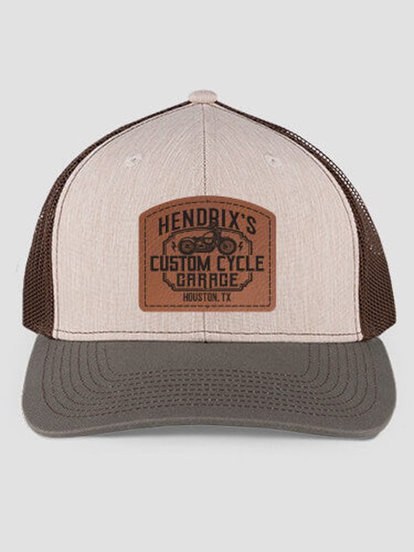 Custom Cycle Garage : Structured Trucker Hats with Patch
