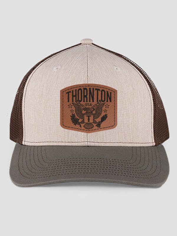 Eagle Monogram : Structured Trucker Hats with Patch