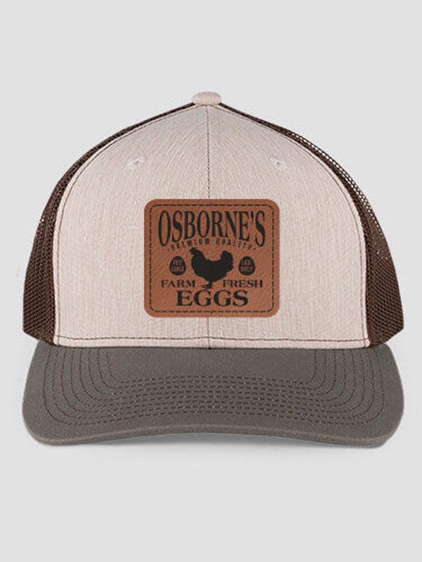 Farm Fresh Eggs : Structured Trucker Hats with Patch