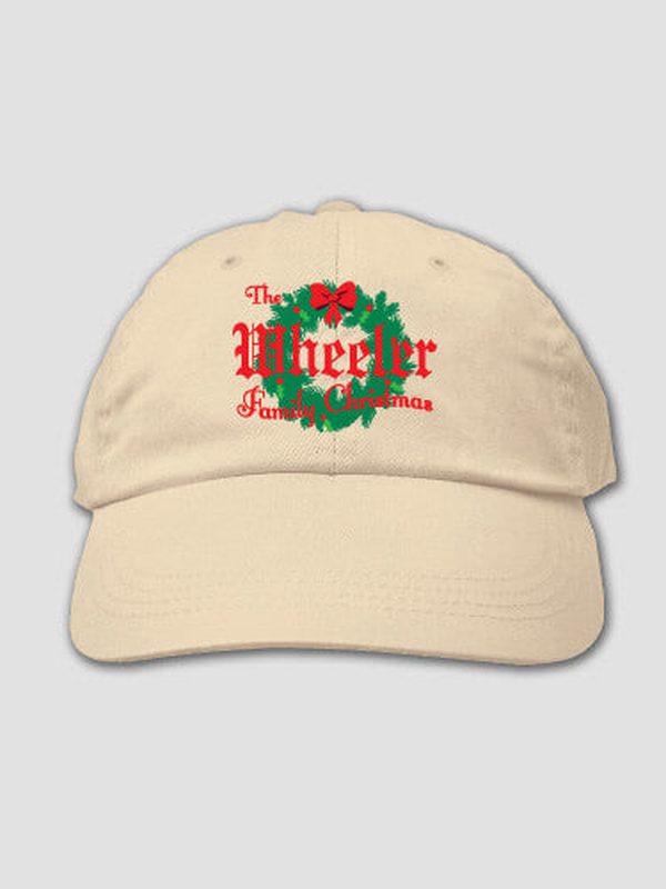 Family Christmas : Embroidered Baseball Hats