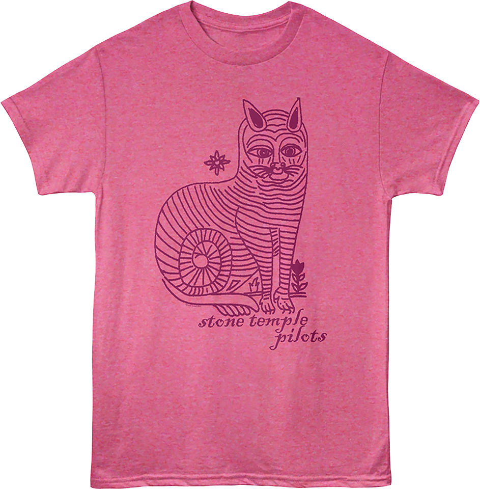 Striped Cat Stone Temple Pilots T-Shirt product image 1